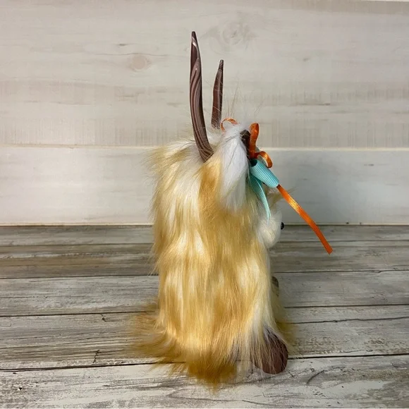 Highland Cow Gnome Faux Fur Handmade Bow Flower Coo Tiered Tray Decor Farmhouse - Picture 4 of 10